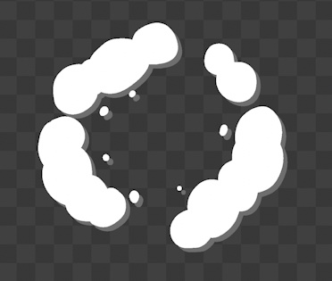 【Prテンプレ】4種類の煙がボフッと出てくる衝撃エフェクト素材(.mogrt)