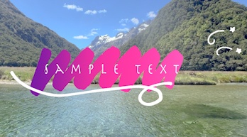 【Prテンプレ】手描きライン × グラデーション見出し6タイプ(.mogrt)