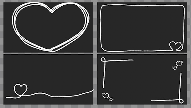 【Prテンプレ】4Kサイズのハートフレーム素材(.mogrt)