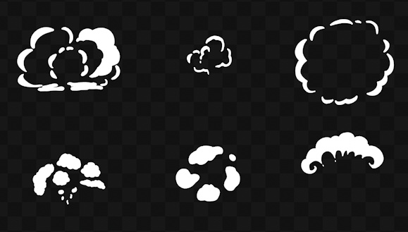 【Prテンプレ】煙のエフェクト6セット(.mogrt)