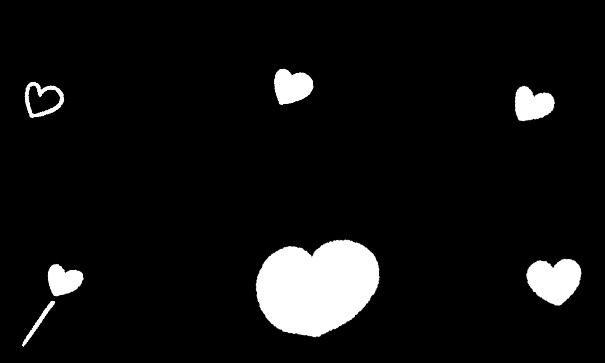 【GIF・連番PNG・AEP】6種類の手書きハートアニメーション素材