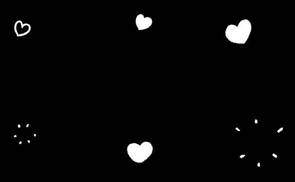 【GIF・連番PNG・AEP】6種類の手書きハートアニメーション素材