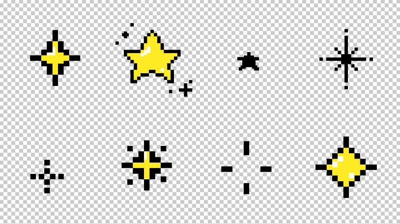 【MOV / AEP / MOGRT】8bitドット絵タッチのアニメーション素材 全26種セット|背景透過MOV・After Effectsプロジェクト・Premiere Pro MOGRT