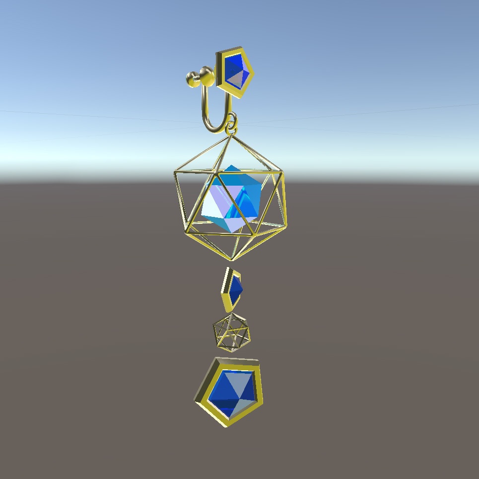 クリスタルイヤリング　Crystal Earring