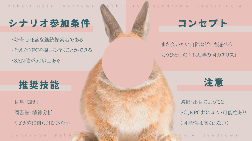 ラビット・ホール症候群(CoC6版)SPLL:E119815