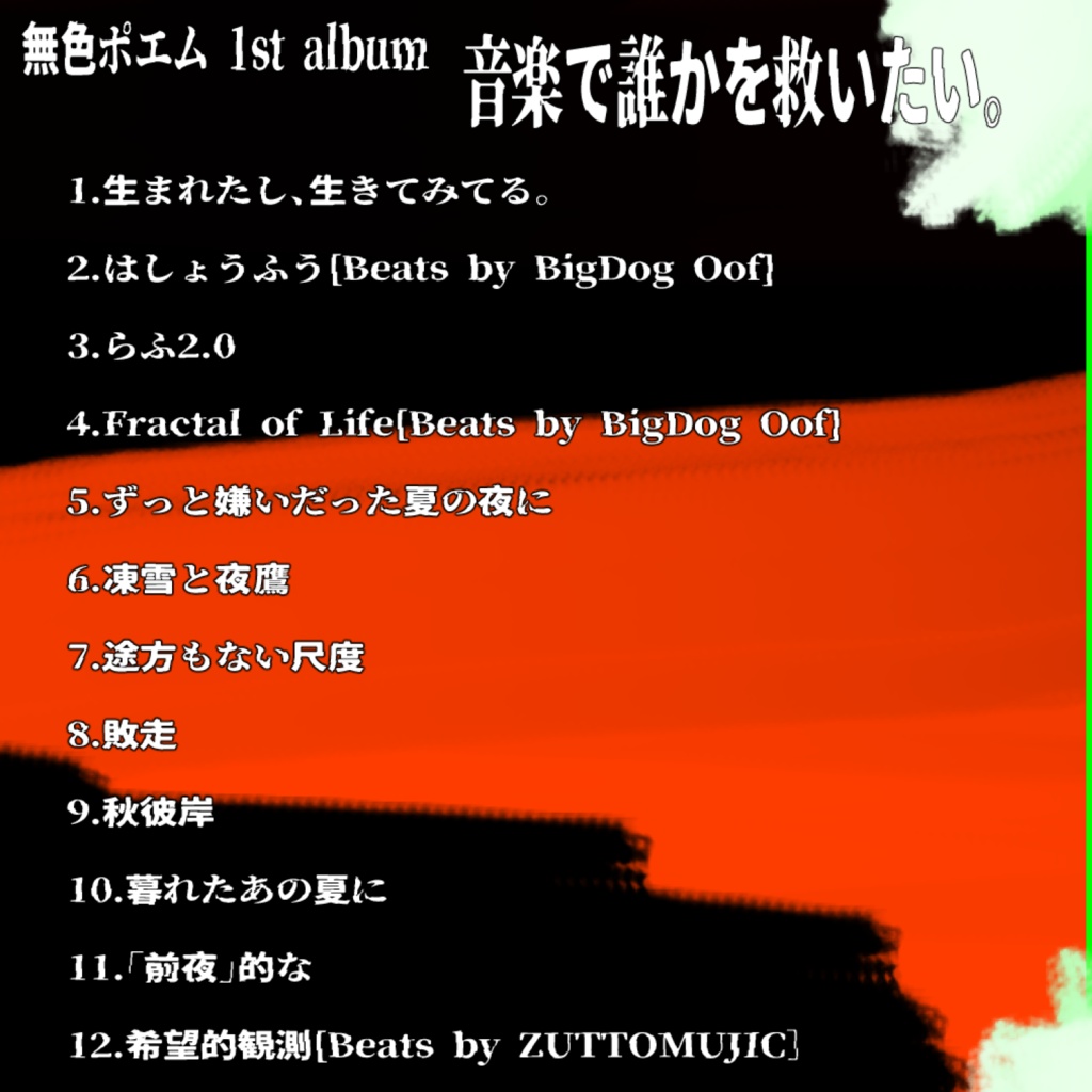 album「音楽で誰かを救いたい。」