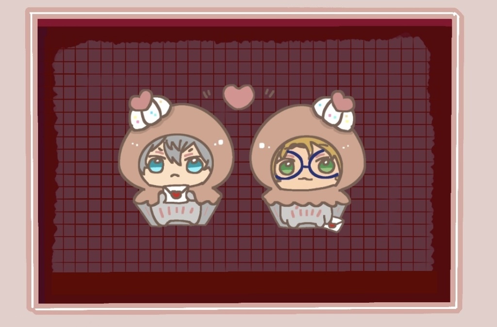 【匿名発送】いずまこカップケーキメッシュポーチ