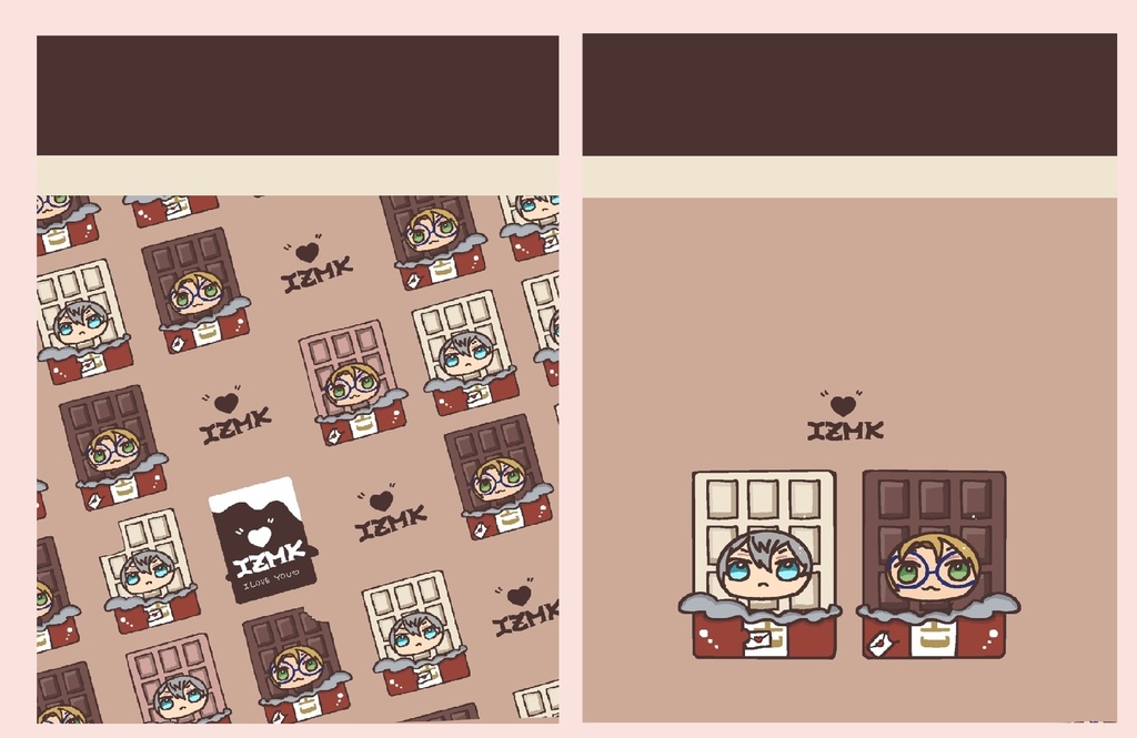 【匿名発送】いずまこチョコレートミニ巾着