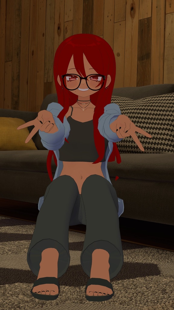 🌟半額セール🌟【MA対応🏖️】凪夜瑠璃・マヌカ対応♡CasualSummerStyle【VRChat想定】