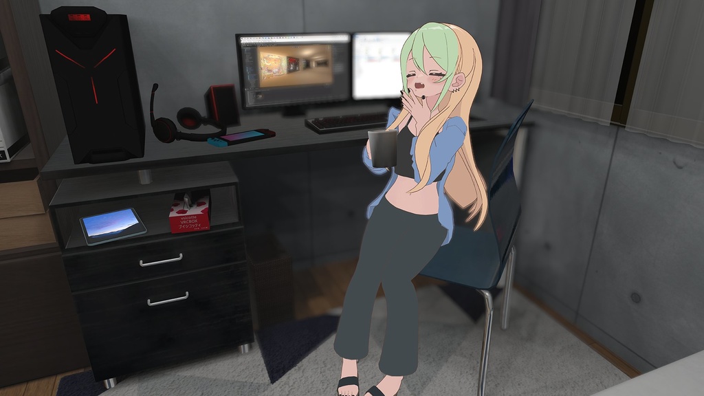 🌟半額セール🌟【MA対応🏖️】凪夜瑠璃・マヌカ対応♡CasualSummerStyle【VRChat想定】