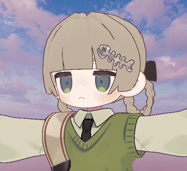 【キプフェル対応】🍩もちもちどーなつヘア🍩【MA設定済み】 #marblepouch