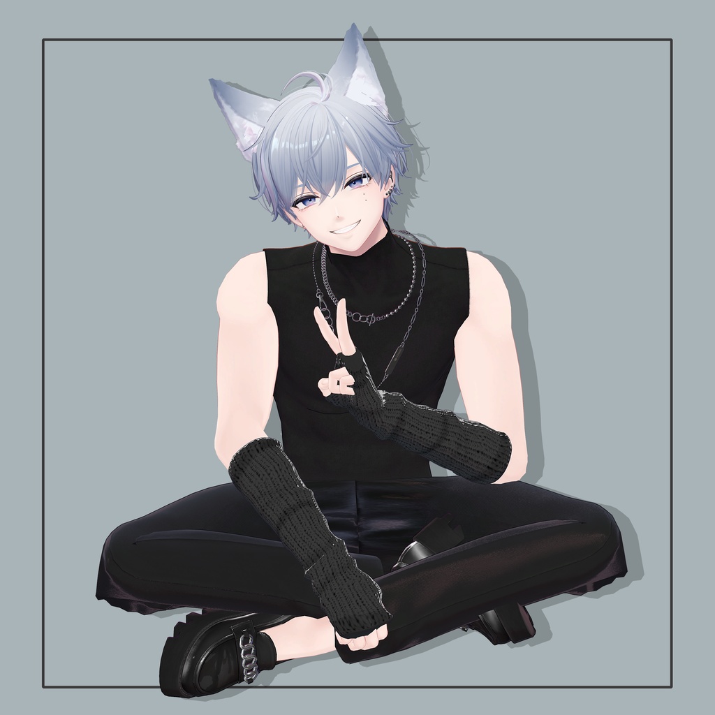 【MA対応/Free】12アバター対応 Knit Arm Cover【VRChat想定】 #marblepouch