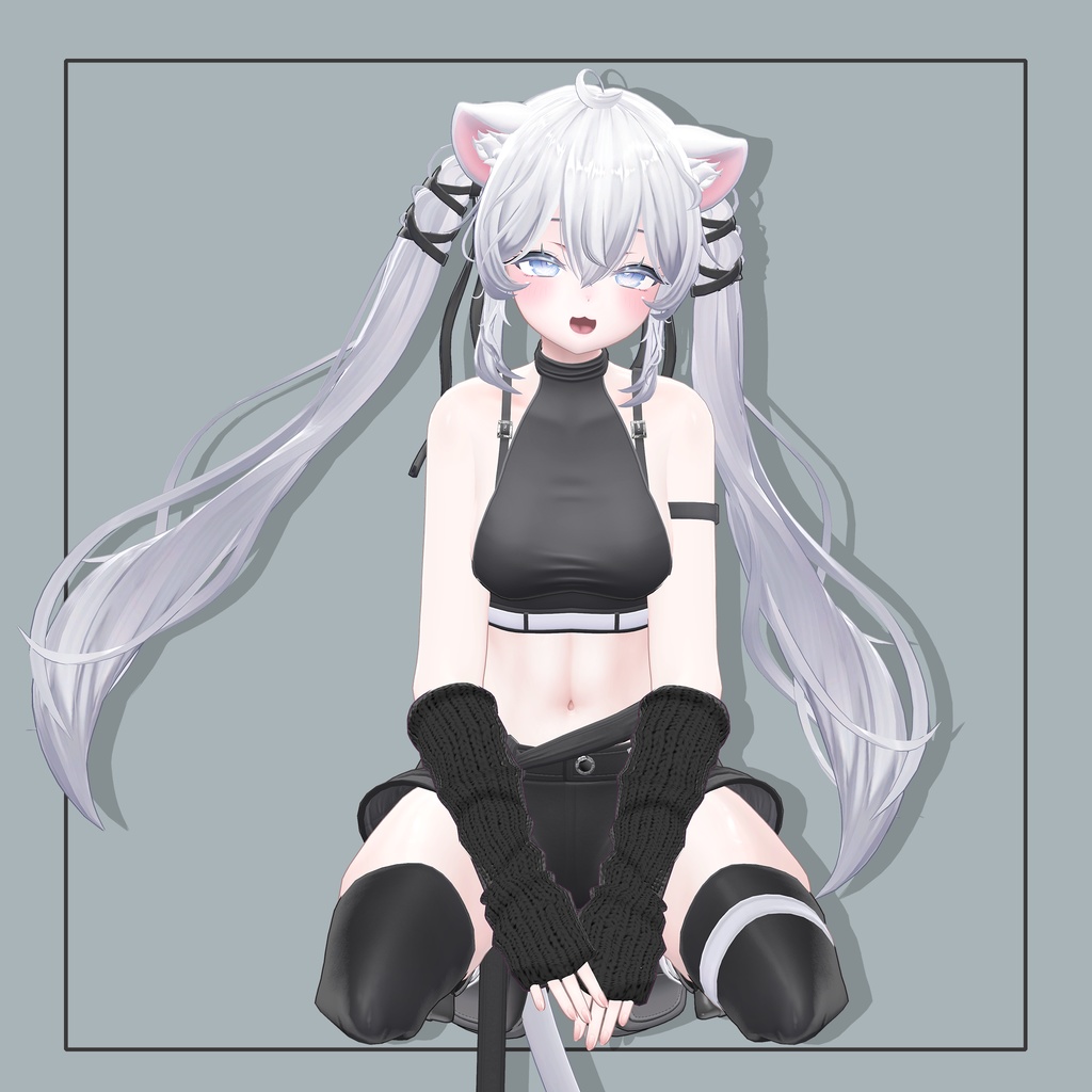 【MA対応/Free】12アバター対応 Knit Arm Cover【VRChat想定】 #marblepouch