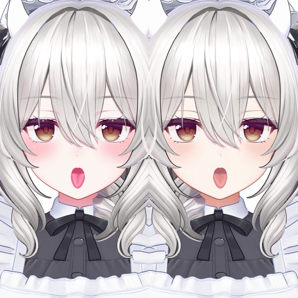 ðåé¡ã»ãŒã«ðããã«ãã£ãå°çšãNatural Makeup Texture - face & tongue -ãVRChatæ³å®ã #marblepouch