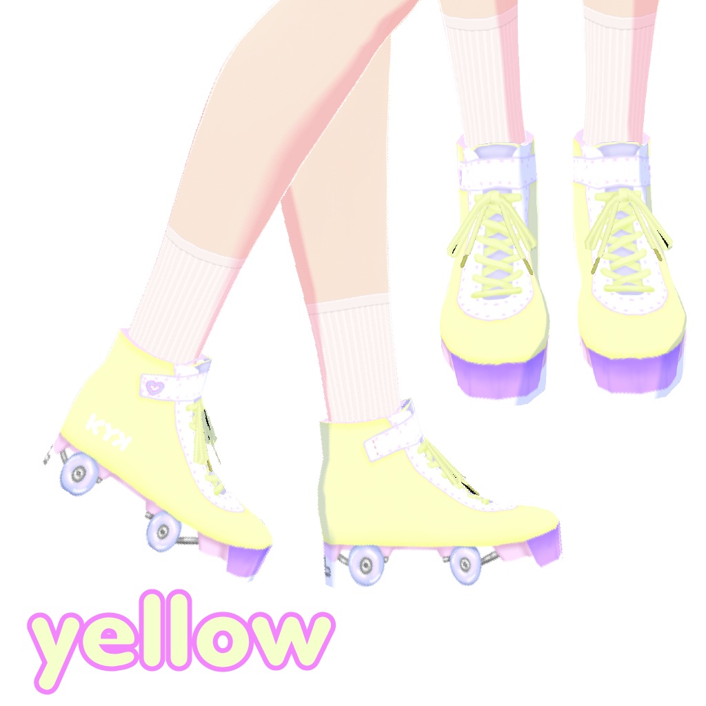 【Vroid,無料,free】ローラースケート roller skate shoes(無料版あり)