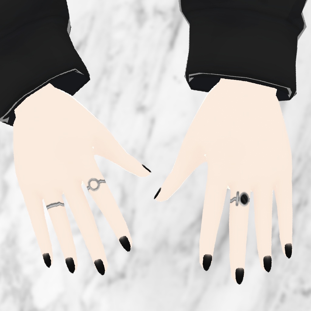 【Vroid】 カーディガン, ミニスカート, タンクトップ ツーピース, チョーカー,ネックレス, nail, ring