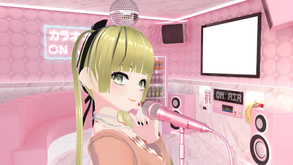 【配信素材】 Vtuber room KARAOKE (5color) set up assets 【Vtuber向け】 Live streaming vtuber background / カラオケ / 노래방