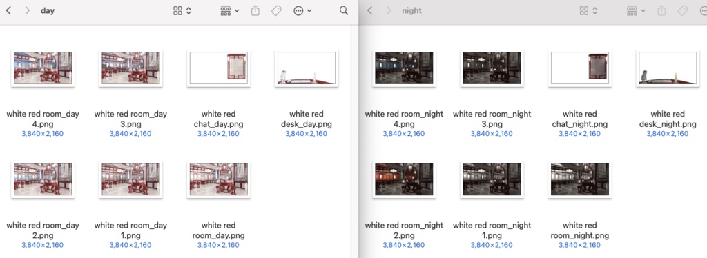 【配信素材】(14color)Vtuber room Oriental style room set up assets 【Vtuber向け】 Live streaming vtuber background / 동양풍 배경