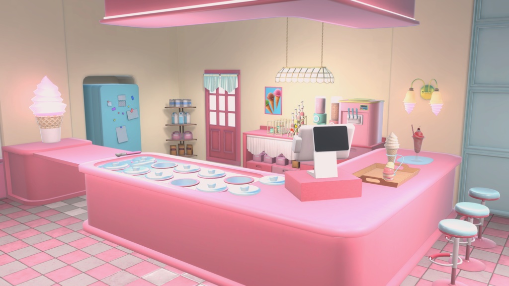 Icecream Shop [Warudo PRO / Nilotoon / URP / Environment]
