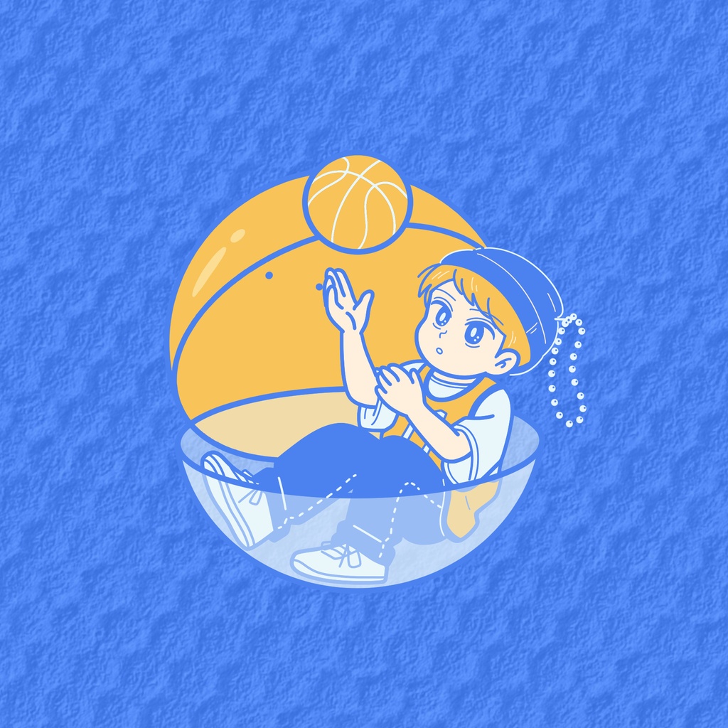 バスケ少年BIG缶バッジ