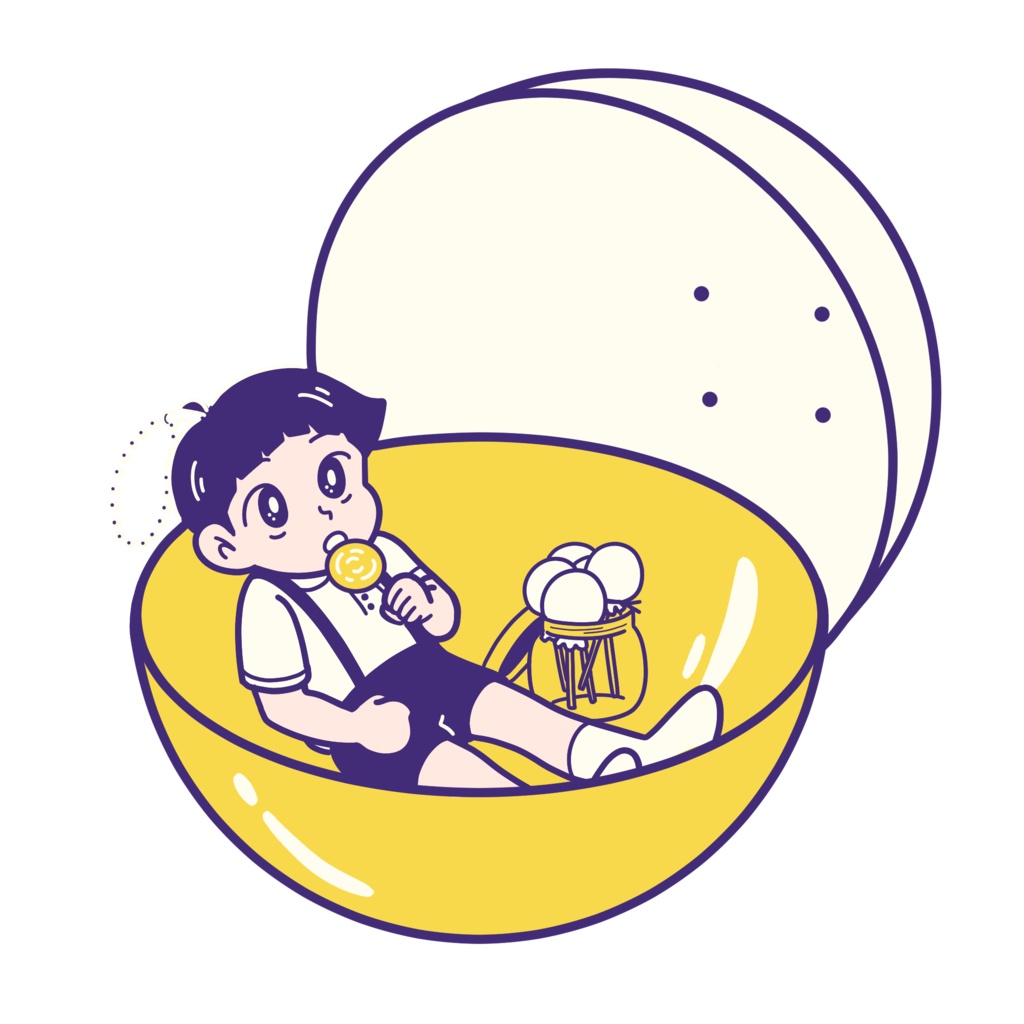 ペロペロキャンディーワンポイントT(ホワイト)