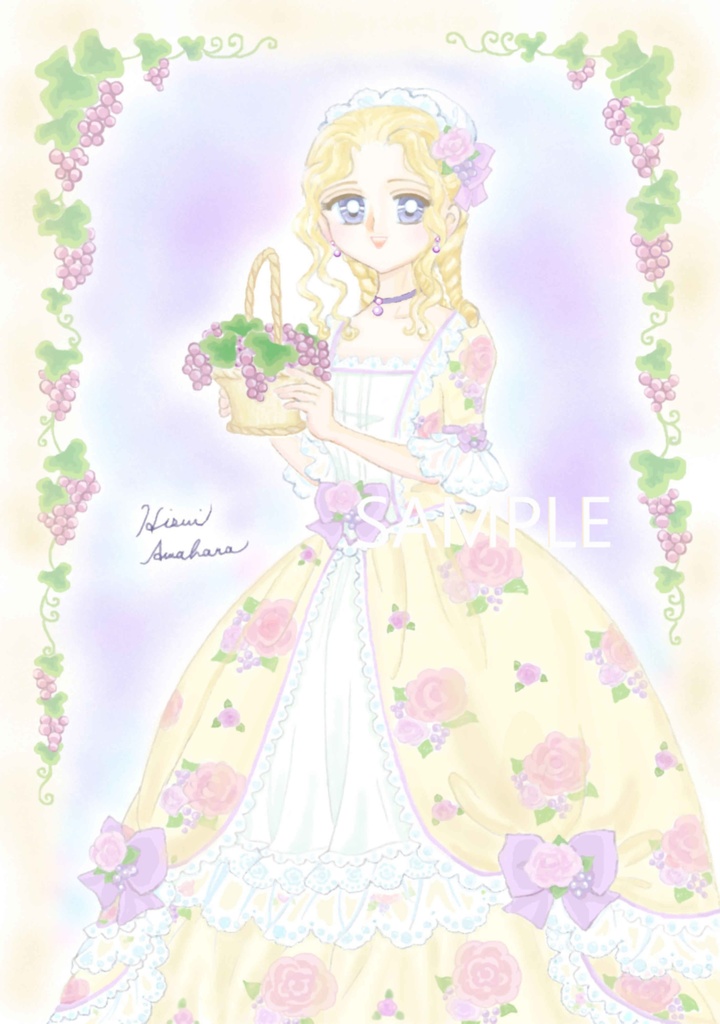 葡萄と薔薇のドレス