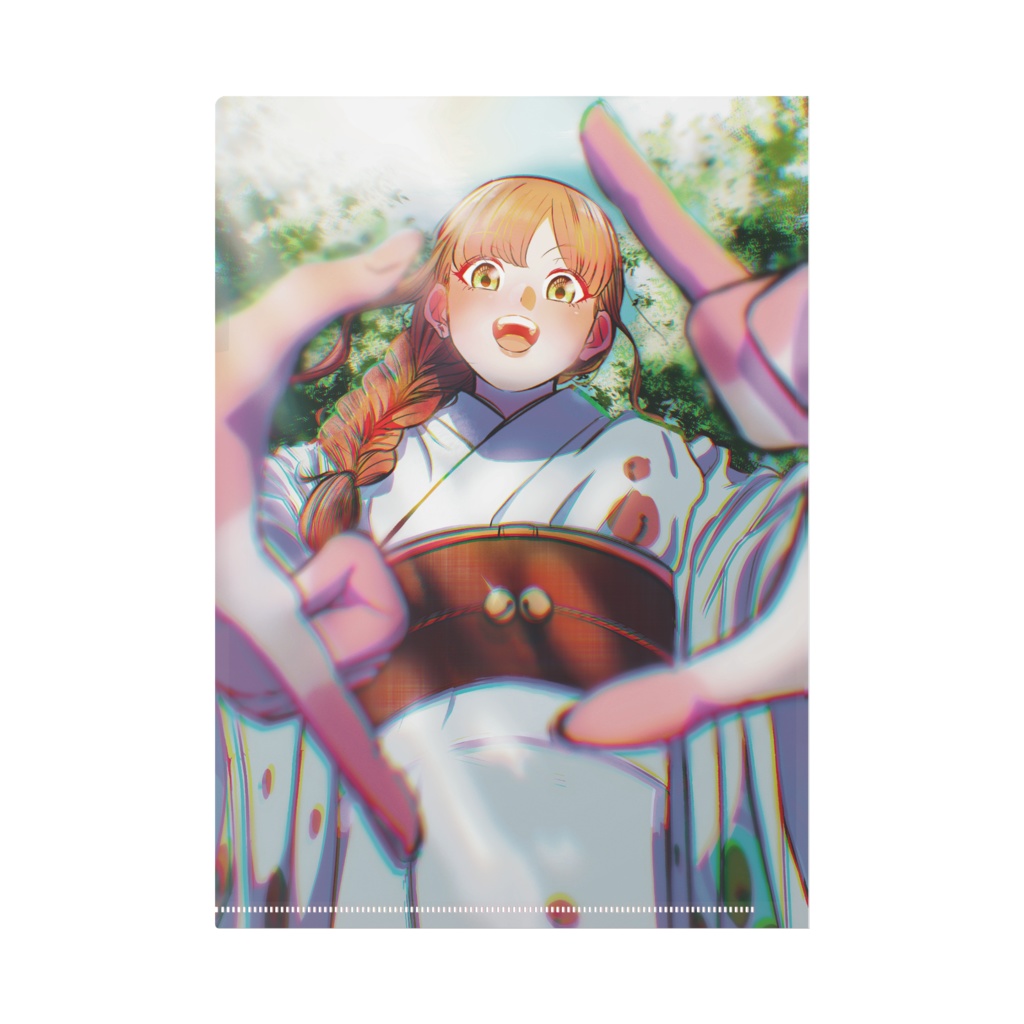 表紙A4クリアファイル (表:『鈴鈴』 裏:『篠宮 翼』)