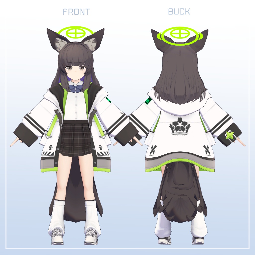 VRChat向けアバター「まくらさくら」ver.1.0.2