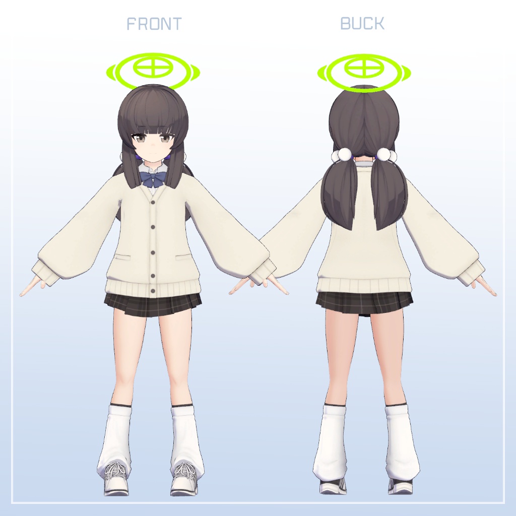 VRChat向けアバター「まくらさくら」ver.1.0.2