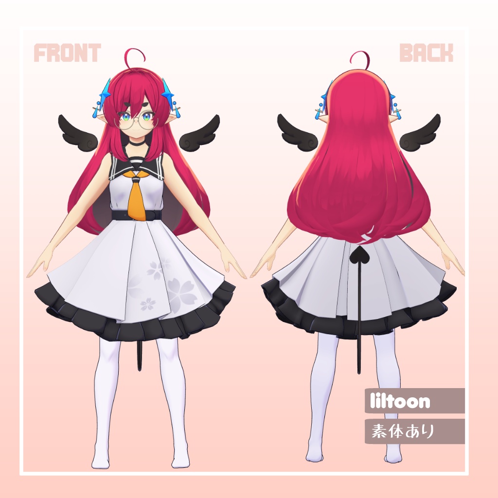 VRChat向けアバター「でびぇる」ver.1.0.3