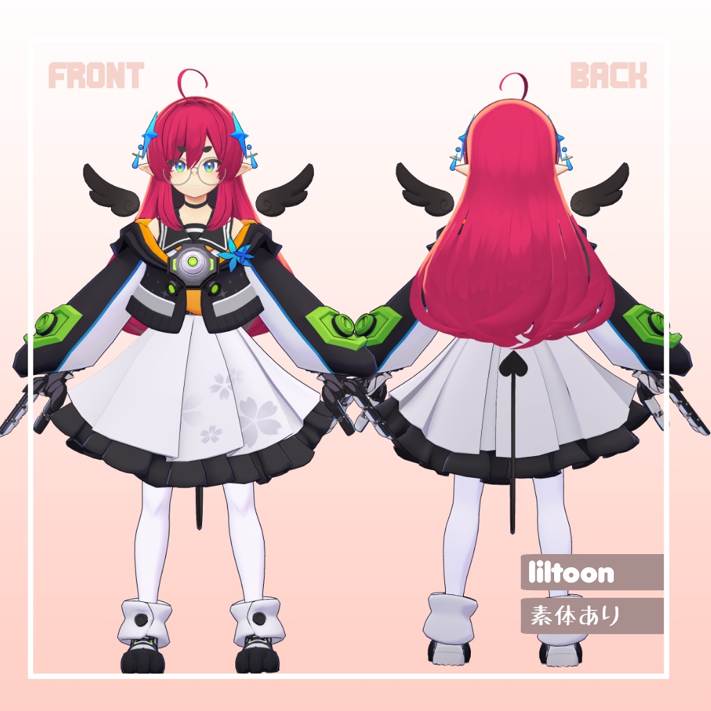 VRChat向けアバター「でびぇる」ver.1.0.3