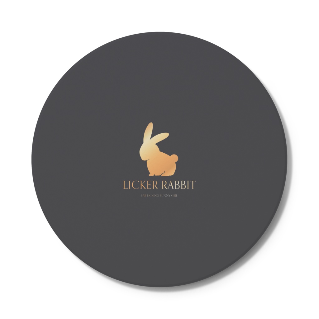 LICKER RABBITロゴ入りコースター