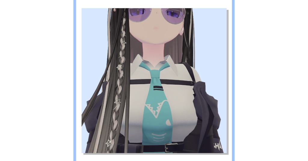 ルルネちゃん専用 ネクタイサメテクスチャ