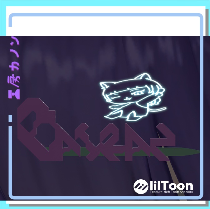 【VRChat向け】バイランちゃん誕生日記念!ロゴヘアピン