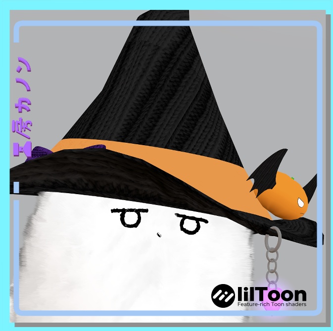 【VRChat想定】ネコチヤン専用　魔女帽子
