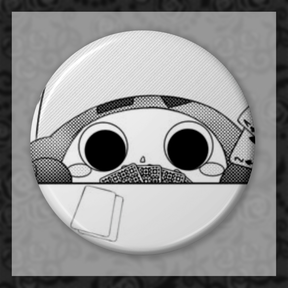 心を燃やせ!!推理タイプのブリキの(多分ランダム)缶バッチ!!