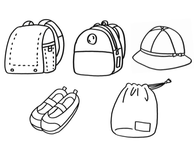 入園・入学準備に使える モノクロイラスト素材集(PDF)