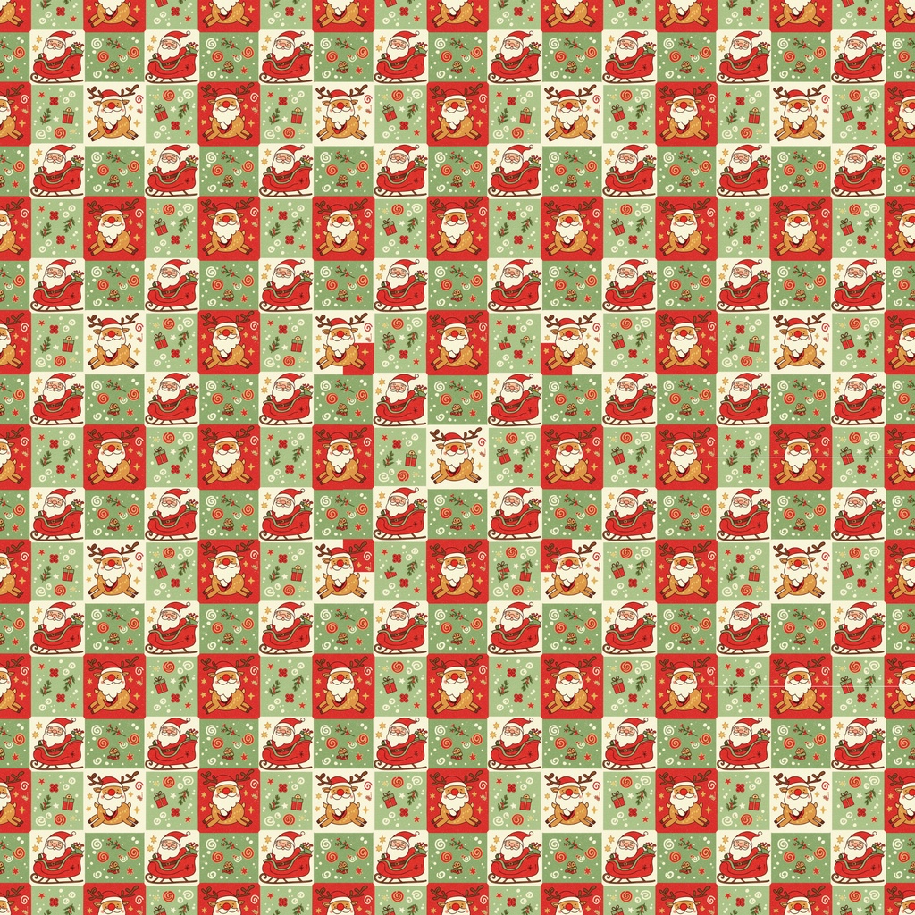 サンタさんとトナカイのデジタルペーパー