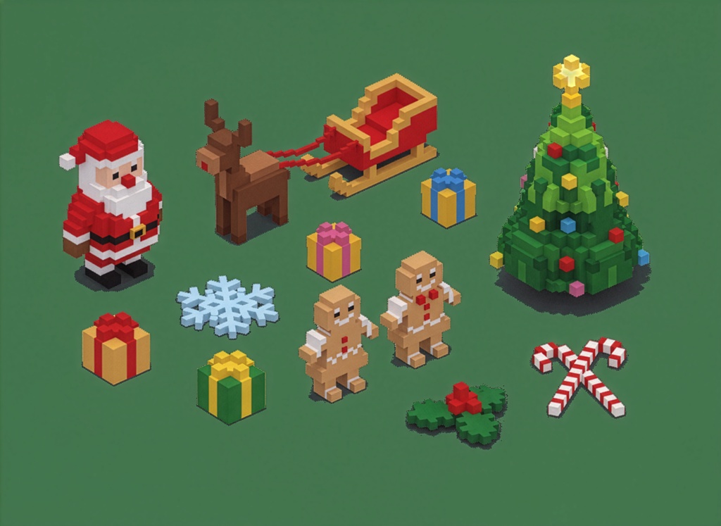 イラスト素材集・クリスマス No.0001