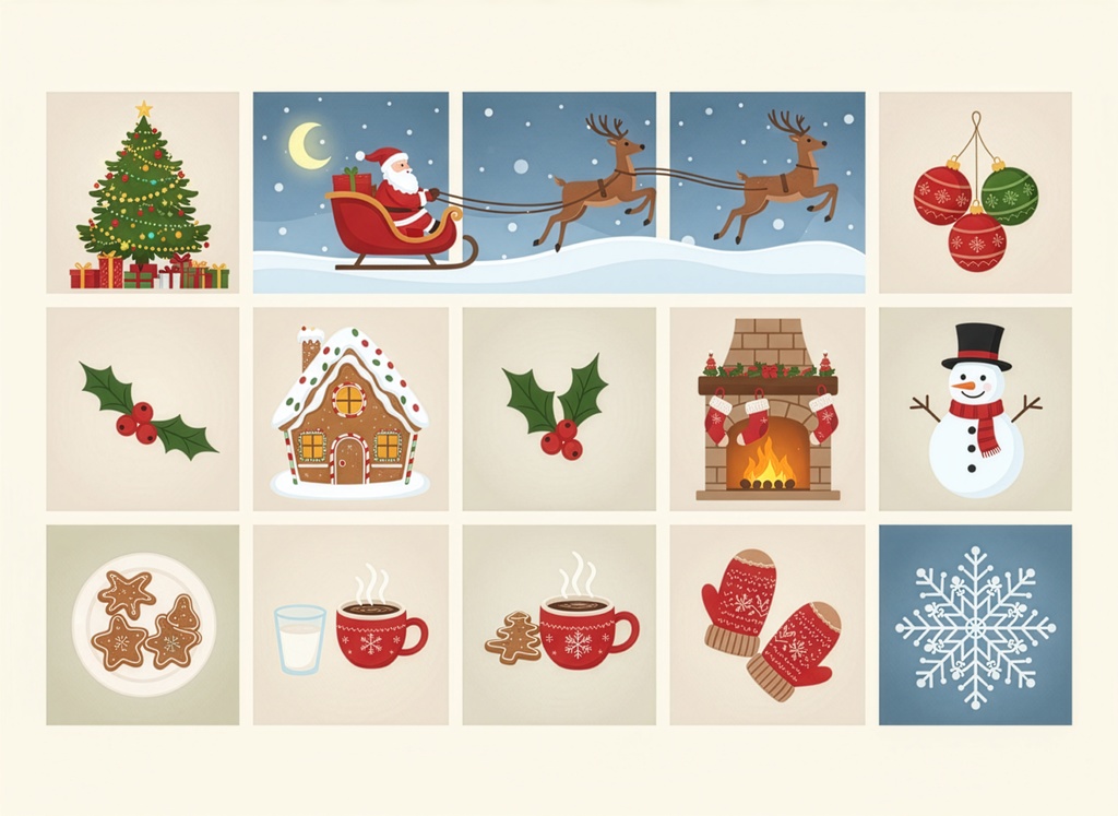 イラスト素材集・クリスマス No.0002