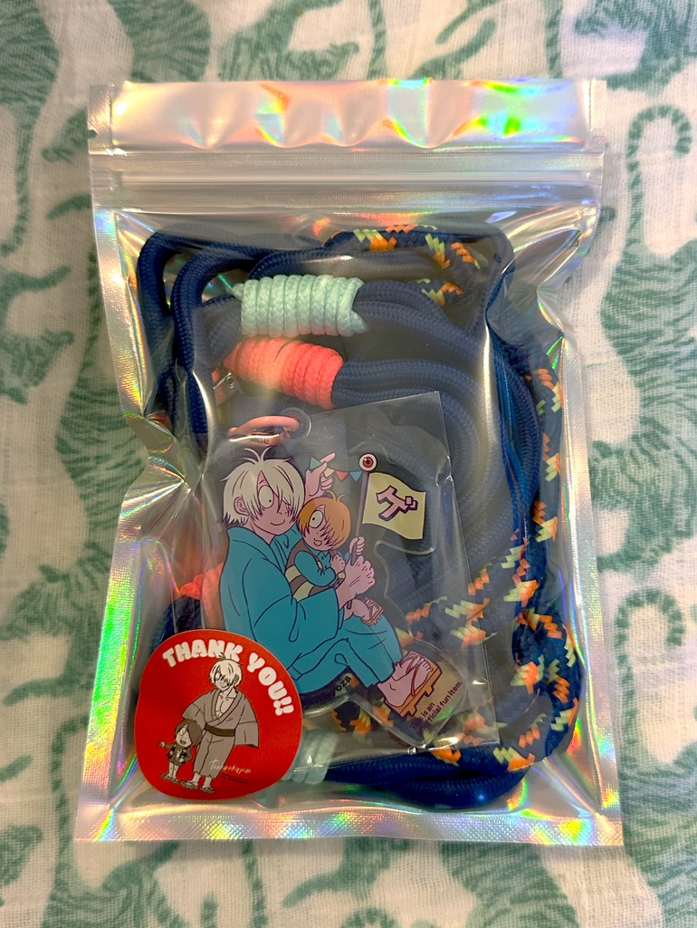 スマホロングストラップ(ブルー)