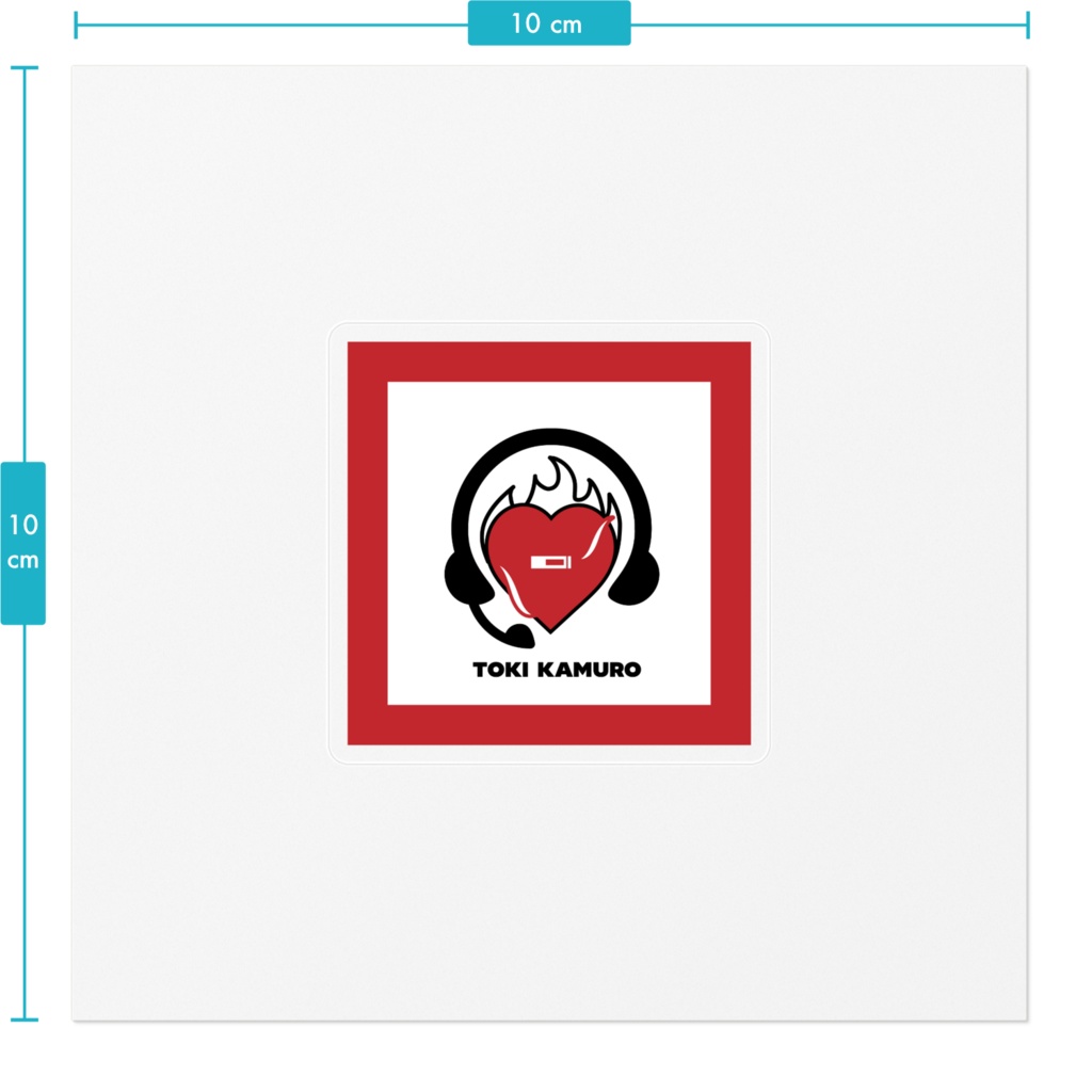 【学文路トキ】ステッカー_正方形【オリジナルファンマ】