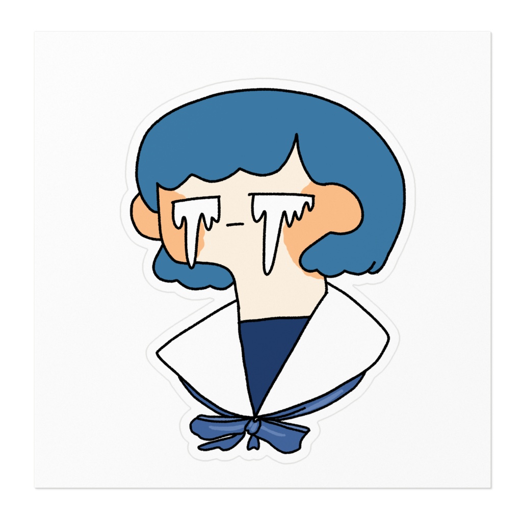 泣きたい時に見る用のステッカー