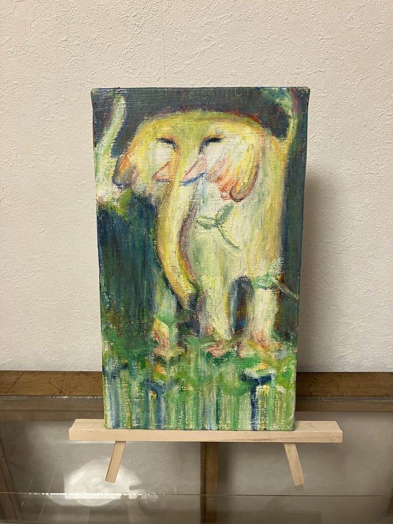 キャンバス原画「草原のまなざし」