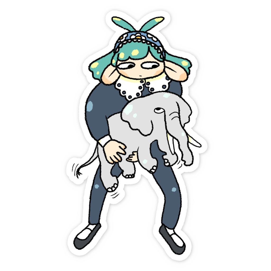 ゾウ運びステッカー