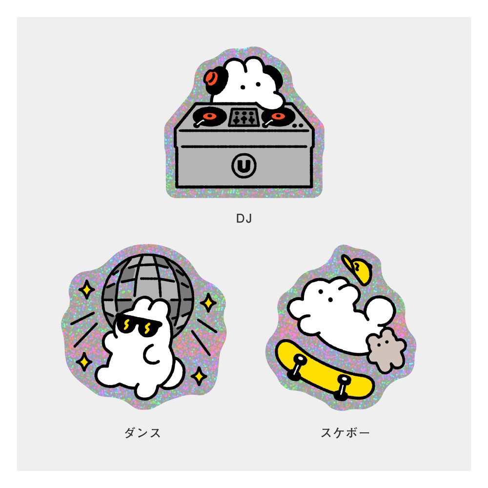 FEVERうさぎステッカー