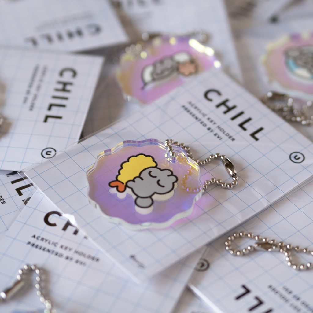 CHILLうさぎアクキー