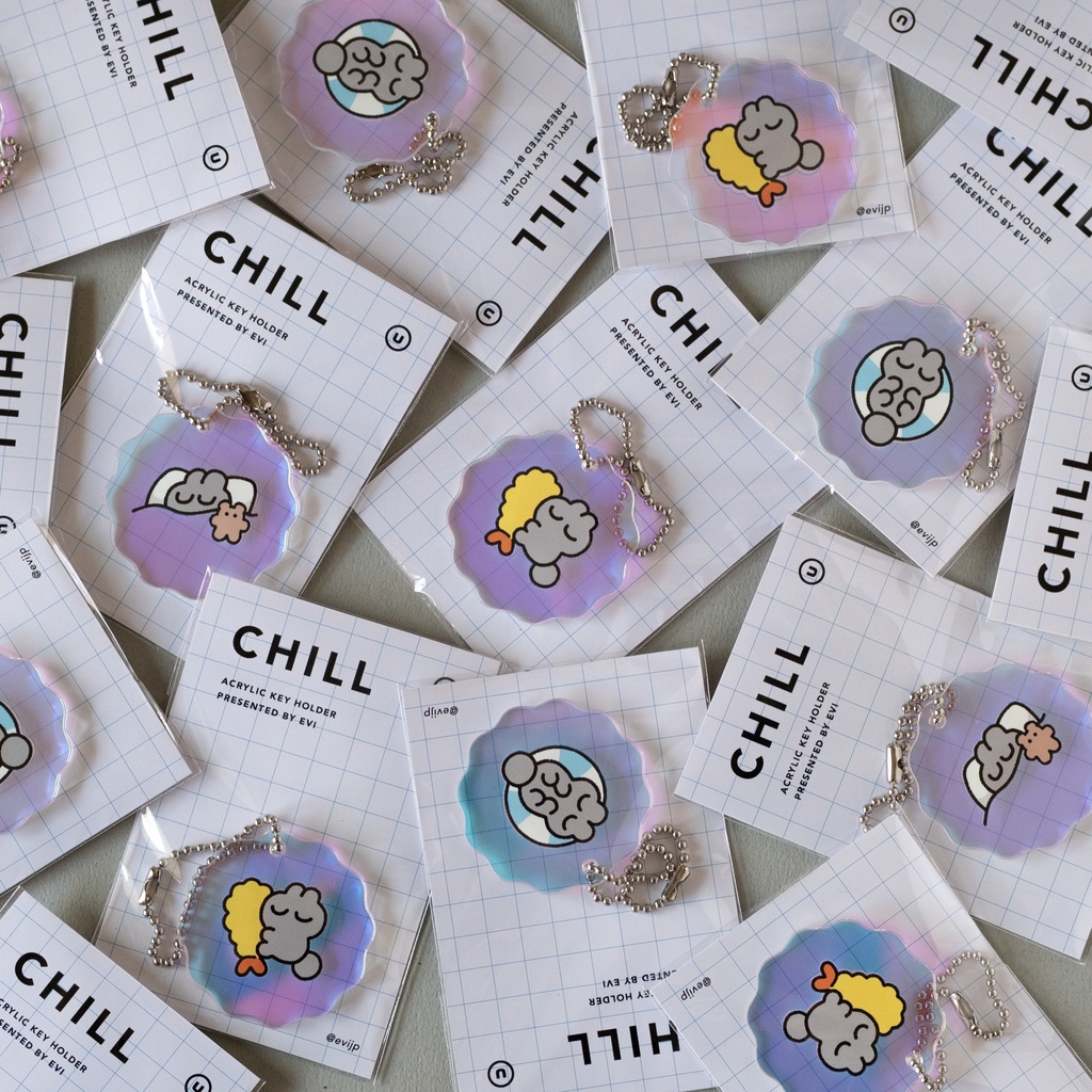 CHILLうさぎアクキー