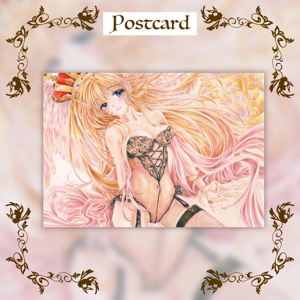 Sachiのアナログ原画ポストカード『富は美ををもたらす』