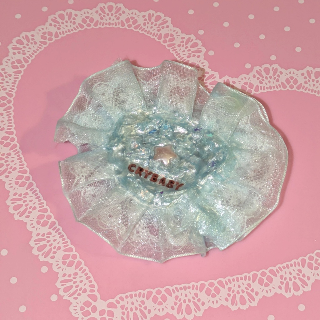 手作りプリクラ入りキーホルダー🩵